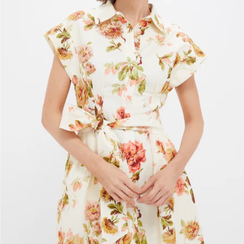 Tuckernuck Floral Cotton Linen Mini Callie Dress NWT